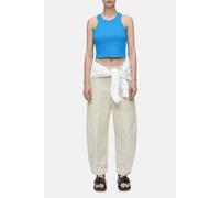 Closed Cropped Racer Top T-shirts Lake Blue Talla: S | Camisetas de Tirantes Outlet | Mujer | Azul