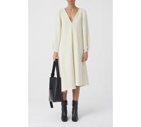 Closed Deep Neck Long Sleeve Dress Shell Talla: XL | Vestidos Midi Outlet | Mujer