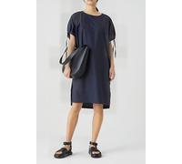 Closed Gathered Dress Dark Night Talla: M | Vestidos Midi Outlet | Mujer | Negro