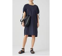 Closed Gathered Dress Dark Night Talla: XS | Vestidos Midi Outlet | Mujer | Negro