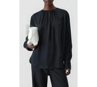 Closed Gathered Top Shirts & Blouses Black Talla: XS | Blusas Outlet | Mujer | Negro