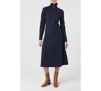 Closed Half Zipp Jersey Dress Dresses Dark Night Talla: S | Vestidos Midi Outlet | Mujer | Negro