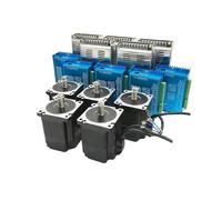 Closed Loop Stepper Motor Driver Kit 2PH 4.5/8.5/12Nm 6A Motor 400W Power Supply With Encoder Easy Step Servo Kit(3 Axis Motor Ki,4.5Nm)