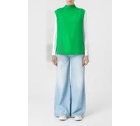 Closed Stand-up Collar Top Shirts & Blouses Green Patina Talla: L | Camisetas de Tirantes Outlet | Mujer | Verde