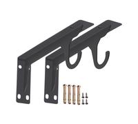 Closet Bracket,Shelf Pole Holder,Wardrobe Bracket with Screws | enable efficient bathroom towel storage and garage toCloset Cabinet Bedroom Bathroom Garage Living Room Dormitory