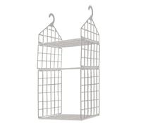 Closet Hangable Organizer, Clothes Colgantes Shelves, Space Saving Wardrobe Storage Solution for Sundries, Gabinetes, Bookshelves, RVs, and Vestidor Tablas, White, Yellow