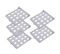 Closet Organizers - 5-Piece Bedroom Storage Boards | High- Synthetic Polymer with Vertical Stability Geometry & Reinforced Clamp Hardware for Wardrobes, Laundry and RVs