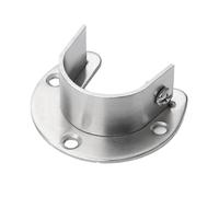 Closet Rod Bracket - 32g, 34g, 41g, 47g, 48g Heavy Duty Flange Rod Holder | Closets Shelf & Rods Brackets Sturdy Closet Rods End Support For Curtains Rodes Closets Hallway