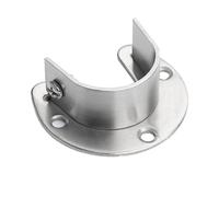 Closet Rod Bracket - 32g, 34g, 41g, 47g, 48g Heavy Duty Flange Rod Holder | Closets Shelf & Rods Brackets Sturdy Closet Rods End Support For Curtains Rodes Closets Hallway