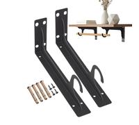 Closet Rod Support Bracket - 138.5x12x4cm Shelf Bar Holder | Replacement Mounting Hardware Heavy Duty, Rustproof Metal , Closet Cabinet Bedroom Bathroom Garage