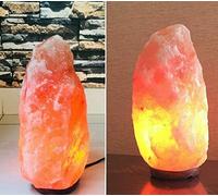 Clossy London Healing IONES - Lámpara terapéutica natural de sal de roca de cristal rosa del Himalaya, naranja, paquete de 2 (3-5 kg, 18-22 cm de altura)
