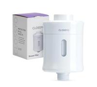 Clossyo Filtro de ducha: filtración multietapa con KDF55, carbón activado, reduce el cloro, metales pesados, suaviza el agua, cuenta con ventana de salud del agua, aroma a lavanda, capacidad de 15,000
