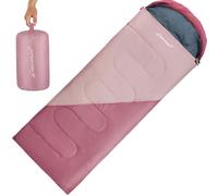 Clostnature Saco de Dormir Ligero para Acampar - Saco de Dormir Rectangular Casual al Aire Libre con Tamaño de Paquete Pequeño para Adultos, Mujeres, Senderismo de Deportes (Cremallera Izquierda)
