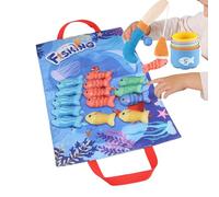 Cloth Fishing Toy - Educational Sorting Game for Toddler | Interactive Water Playset with Stacking Cups, Ideal for Preschool Learning Bath Pool Party Home Fun Activity, 60 x 29 cm Multicolor