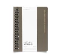Cloth & Paper España Cuaderno espiral CP Petite - Nota ejecutiva (Café Noir) | 4.75 × 6.25 pulgadas | 80 hojas/160 páginas | Cuaderno compacto en espiral con reglas ejecutivas, diario de bolsillo