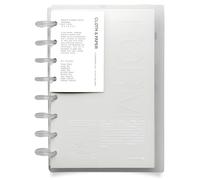 Cloth & Paper FORMA - Sistema de planificador modular - Planificador premium con media letra sin fecha con discos transparentes, cubiertas, divisores, pestaña de hoy, calcomanías e insertos