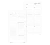 Cloth & Paper Insertos de agenda diaria con fecha 2027, inicio del lunes, recambio de planificador personal, diseño de dos días por página, portadas mensuales, páginas de notas, días festivos y