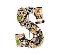 Clothes Dress Pearl Pin Logo Initial Brooches for Women Fashion Letters Initials Broach Boutonniere Pins Party Alloy Brooch Breastpin