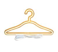 Clothes Hanger LED - Neon Sign Clothes Rack | Wedding Dress Bedroom Decoration | USB Powered LED Light | Romantic Decorative Hanger for Wall | White Warm Pink Light Options