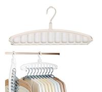 Clothes Hangers - Shirt Hangers Space Saving, Heavy Duty Closet Organizers and Storage For Jackets, 11 Hole Design Wardrobe Storage For Coats | Heavy Duty Closet Clothing Organizers Storages