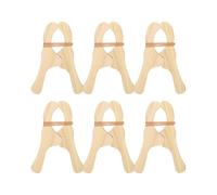 Clothes Pin - Wood, 4,72 x 3,14 in Wooden Home Supplies Durable And Heavy-Duty | Multi-Purpose Laundry Clips Versatile And Functional, Clothespins For Laundry, Tents, Towels, Crafts, Classroom
