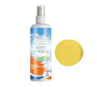 Clothes Stain Remover Spray - Oil & Grease Cleaner, Powerful Fabric Cleaning Spray for Tough Stains, Oil Grease Wine Ink Removal, Portable Dry Cleaning Solution for Clothes Sofa Carpet Home Laundry