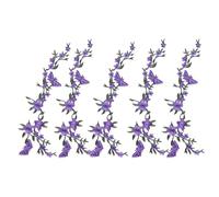 Clothing Patches - Embroidered 5 Piece Handmade Fabric, Flower Butterfly Sew On Applique Patches| For Art Repair Sewing Decals Jackets Blouses Shirts Bags Hats Jeans Fashion Accessories