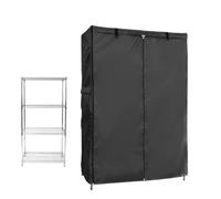 Clothing Rack Cover - Waterproof Dustproof Oxford Fabric Protector With Clear Viewing Window For Laundry Room, Storage, Patio & Warehouse Use