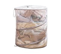 Clothing Storage Hamper - Portable Dirty Clothes Organizer for Bedroom Apartment Outdoor Trips | Lightweight Fabric Construction with Large Capacity, Function for Home Travel Accessory, 17.72x19.69 in