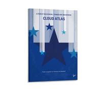 Cloud Atlas - Lienzo decorativo para pared, drama épico de ciencia ficción, impresionante decoración abstracta de película para paredes, 2 pósteres, pintura en lienzo, arte de pared, sala de estar
