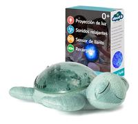 Cloud B Ocean Projector Nightlight con 2 tonos blancos y 2 sonidos suaves, recargables, ajustables y auto-Shutoff,Cry Sensor,Eco Tranquil Turtle - Green (Recargable) 9001-GR