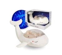 Cloud b Proyector de los Fondos Marinos con luz Relajante y Sonidos apacibles | Brillo Ajustable | Apagado automático | Tranquil Whale - Blanco