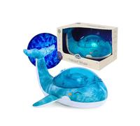 Cloud b Tranquil Whale Azul | Proyector de Olas del Océano Recargable y Máquina de Sonidos para Bebés | Luces de Olas Realistas, Sensor de Llanto y 4 Sonidos Calmantes