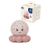Cloud B Twinkles To Go Octo Rosa Pastel - Proyector portátil de estrellas y peces para niños - 3 colores relajantes (rojo, azul, verde) con rotación automática - Temporizador de 45 min