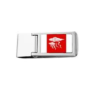 Cloud Beautiful Innovation Prosperity - Cartera de bolsillo con clip de acero inoxidable