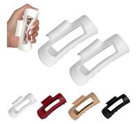 Cloud Clip, Cozy Clip de nube, clip de garra acogedor, pinzas para el cabello planas para mujeresClip Claw Clips, fermagli piatti per capelli da donna (2 pezzi bianchi)