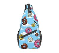 Cloud Donuts Sling Bag, Casual Crossbody Shoulder Bag Senderismo Daypack Crossbody Shoulder Backpack Travel Chest Pack para Hombres Mujeres