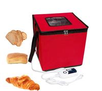Cloud Fire Caja de Fermentación Plegable, Ajuste de Temperatura, Con Tapa, Armario Multifunción Extraíble Para El Hogar, Pan, Pizza, Yogur, Vino de Arroz (Rojo)