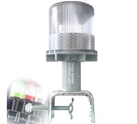 Cloud Fire - Luz LED superior solar para navegación, 0,5 nm, 360°, luz de ancla con soporte, IP65, resistente al agua, para pescadores, barcos, navegación, luz blanca, luz roja, luz verde