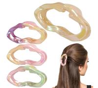 Cloud Hair Claws - Thick Hair Styling Clip, Four Pieces Barrettes Collection, Secure Hold Hairpin for Thin Medium Long Curly Hairstyles, Fashion Women Girls Ornament, Birthday Christmas Event Accessor