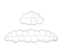 Cloud Keyboard Wrist Rest Set - Clear Silicone | Ergonomic Mouse Pad | Forma de nube transparente 3D, silicona refrescante sin sudor, parte inferior plana antideslizante, para escritura de oficina