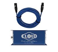 Cloud Microphones - Cloudlifter CL-1 - Paquete de activador de micrófono con cable Get Lifted Studio azul con XLR dorado (2 artículos) (25 pies)