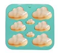 Cloud Mold - Moldes para fondant de chocolate, herramienta de decoración de pasteles de nube, 8 cavidades, bandeja antiadherente para cubitos de hielo para fondant de chocolate