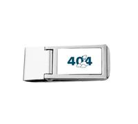 Cloud Plane Universe Error Slim Money Clip Stainless Holder Pocket Wallet