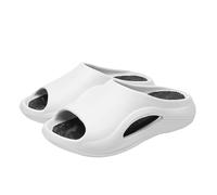 Cloud Platform Slides - Pantuflas con soporte de arco para mujer, extra gruesas, antideslizantes, para ducha, de secado rápido, plantilla de masaje, ligeras, huecas, zapatos de playa, White, 40 EU