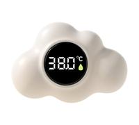 Cloud Shape Thermometer - Floating Bath Temperature Gauge for Bathroom Spa | PP Electronic Build with LED Screen, Waterproof Touch Boot Monitor for Kids Swimming Pool Home Indoor Outdoor