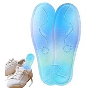 Cloud Soles Men, Cooling Breathable Insoles, 41,42-43 Inches Cold Gel Pack Design, Shock-Absorbing Foot Support, Moisture-Wicking for Standing Hiking Work Travel Golf Sports Shoes