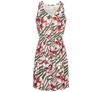 Cloud5ive Vestido de verano beige claro / verde oscuro / talco / rojo vino 34 beige claro / verde oscuro / talco / rojo vino