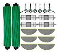 Cloudarrow Juego de 18 piezas de repuesto para robot aspirador IRobot Roomba 205, incluye 2 cepillos de rodillo, 4 filtros HEPA, 6 almohadillas de fregona, 6 cepillos laterales