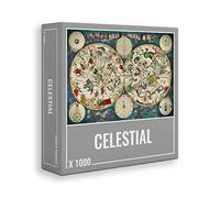 Cloudberries Celestial - Rompecabezas Premium de 1000 Piezas para Adultos con Mapa Vintage de Estrellas y diseño astronómico. Hecho en Europa.